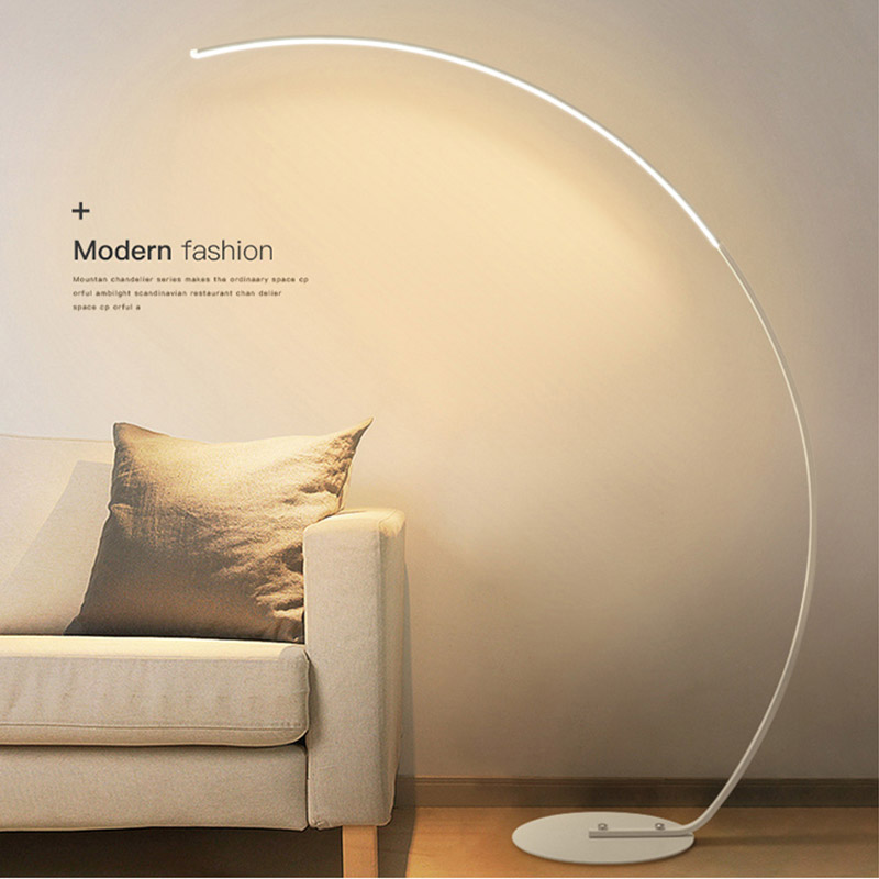 Торшер Big Shell Shade Arch Tube Fishing LED Floor Lamp